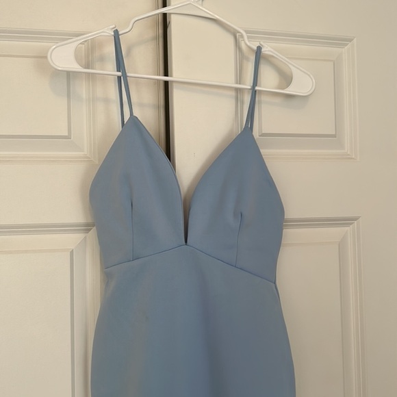 Missguided Light Blue Mini Dress - Picture 2 of 9